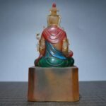 Tibetan-Style Buddha (藏式佛像) Painted Statue – Peace & Compassion · 16.5 cm - Image 4