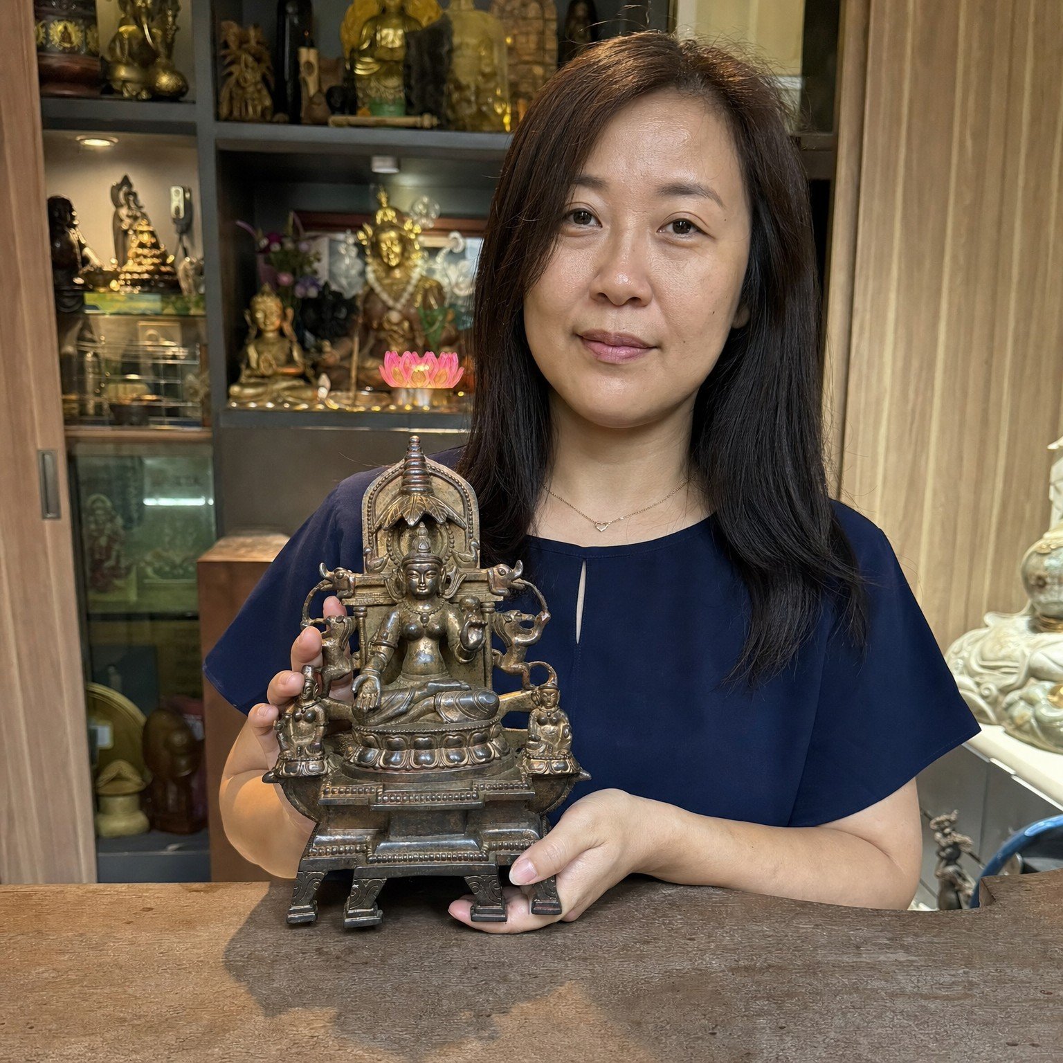 Northern Wei Copper Buddha Statue – Wisdom, Peace & Protective Devotion 21 × 11.5 × 29 cm