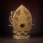 Doumu Yuanjun (斗母娘娘) Painted Copper Statue – Protection & Good Fortune · 39 cm - Image 4
