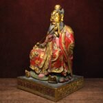 Zhang Tianshi (张天师) Painted Copper Statue – Protection & Courage · 28 cm - Image 2