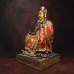 Zhang Tianshi (张天师) Painted Copper Statue – Protection & Courage · 28 cm - Image 3