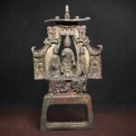 Northern Wei-Style Buddha Triad (佛三尊) Copper Statue – Peace & Wisdom · 31.5 cm