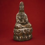 Guanyin (观音菩萨) Bronze-Finish Statue – Protection & Family Harmony · 20 cm - Image 2