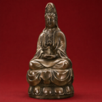 Guanyin (观音菩萨) Bronze-Finish Statue – Protection & Family Harmony · 20 cm - Image 3
