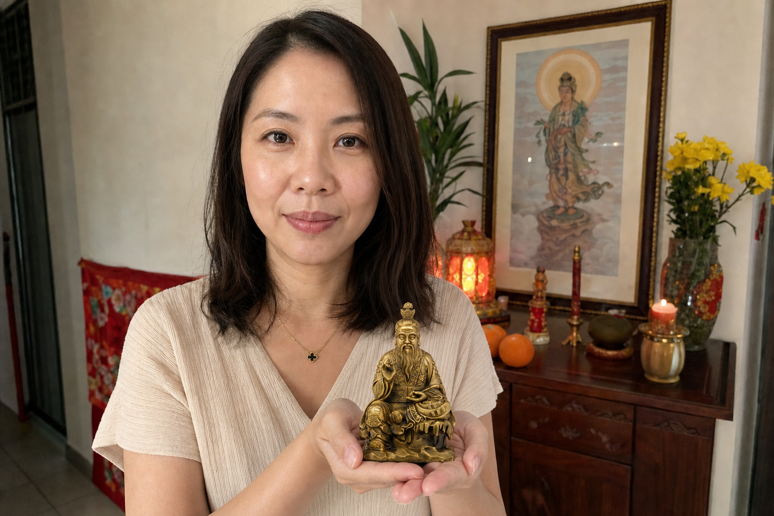 Taishang Laojun Laozi Statue – Wisdom, Guidance & Peace 12 × 11 × 19.5 cm