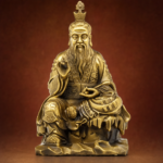 Taishang Laojun (太上老君) Seated Statue – Wisdom & Peace · 19.5 cm