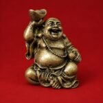 Mini Laughing Buddha (笑佛) Bronze-Colour Resin Statue – Wealth, Prosperity & Good Fortune · 6 cm - Image 4