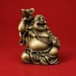 Mini Laughing Buddha (笑佛) Bronze-Colour Resin Statue – Wealth, Prosperity & Good Fortune · 6 cm - Image 3