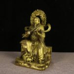 Zhenwu Emperor (真武大帝) Old Brass Statue – Protection, Courage & Guardian Power · 24.5 cm - Image 3