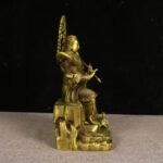 Zhenwu Emperor (真武大帝) Old Brass Statue – Protection, Courage & Guardian Power · 24.5 cm - Image 2