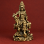 Guanyin (观音菩萨) Antique Bronze Statue – Compassion, Protection & Family Harmony · 12.3 cm