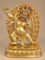 Vajrapani Bodhisattva (金刚手菩萨) Copper-Gilt Statue – Protection, Courage & Obstacle-Clearing · 19 cm - Image 4