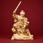 Wang Lingguan (王灵官) Three-Eyed Taoist Guardian Wood Statue – Protection, Courage & Guardian Strength · 18.5 cm - Image 2