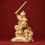 Wang Lingguan (王灵官) Three-Eyed Taoist Guardian Wood Statue – Protection, Courage & Guardian Strength · 18.5 cm - Image 4